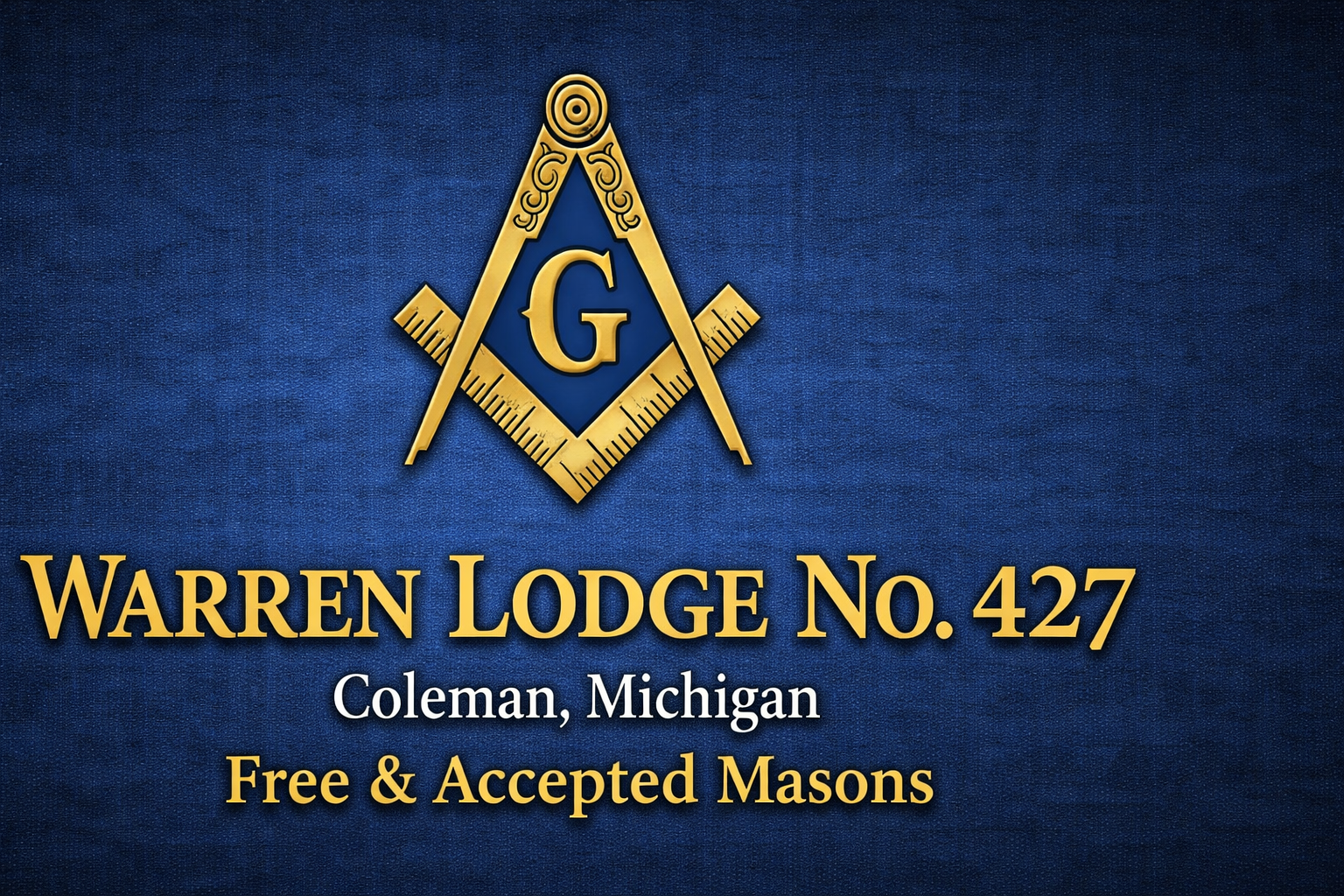 Warren Lodge No. 427 — Coleman, Michigan — Free & Accepted Masons